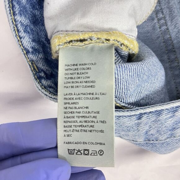 Anthropologie Pilcro Women's Denim Shorts Size 28 Distressed - Picture 7 of 10